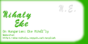 mihaly eke business card